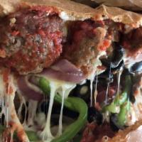 Meatball Sub · Sandwich with seasoned meat that has been rolled into a ball.