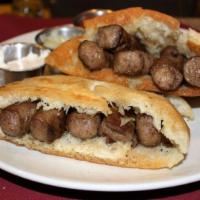 Cevapi (5) · Skinless sausage made with a lightly seasoned ground beef served with fresh Bosnian lepina b...