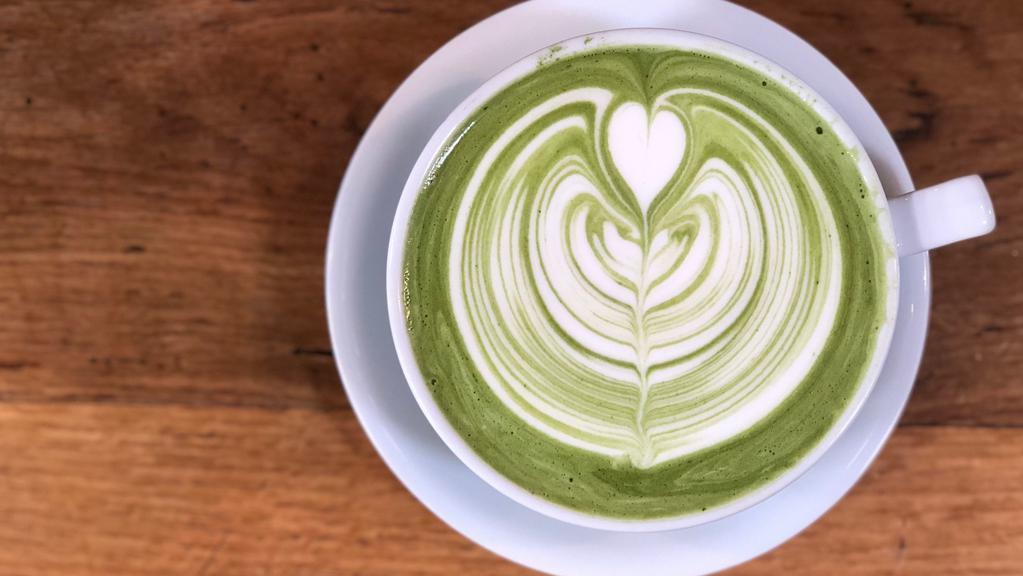 Matcha Latte · matcha green tea, milk.