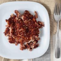Corned Beef Hash · Made fresh on the premises, richard's hash is ground to a smooth consistency as it should be...