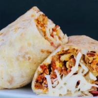 Eggs, Potatoes, Cheese, Chorizo, Sausage · (Note) Breakfast burritos are only served till 11:00 am.