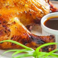 Thai Bbq Chicken · Over rice, served with salad and egg roll.