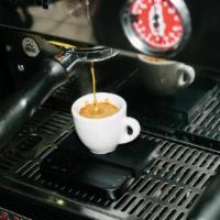 Espresso · A traditional double shot (2oz)