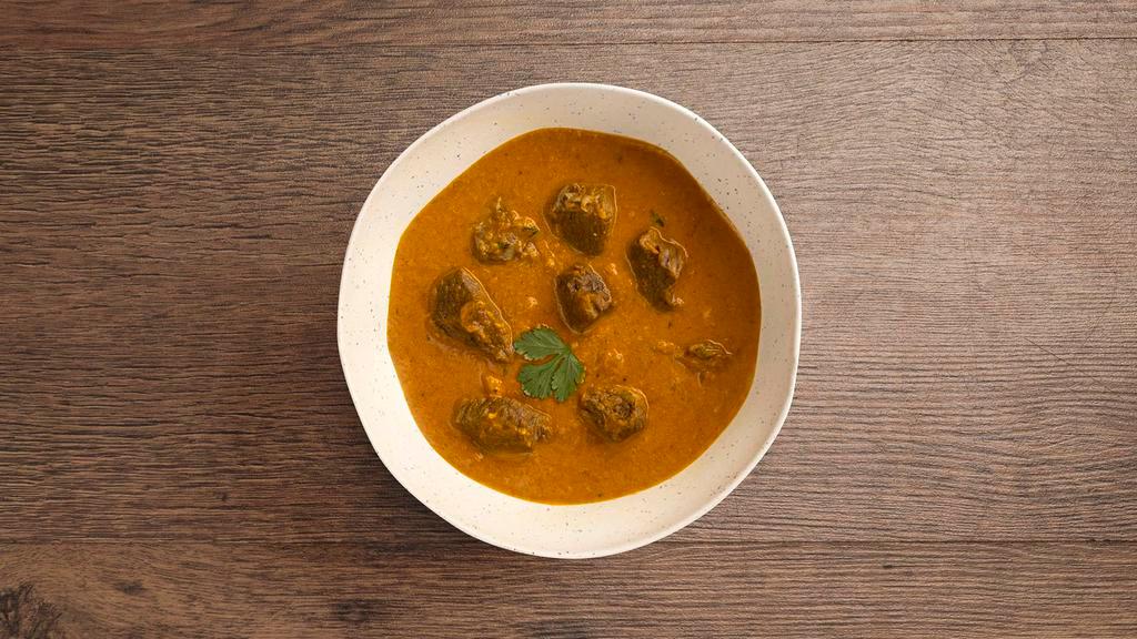 Lamb Korma · Lamb cooked in a creamy cashew and nut sauce.