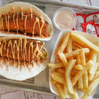 Combo #2 · 2 chicken tacos/fries/drink