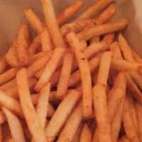 Cajun Fries · Crispy  fries seasoned with house cajun salt.