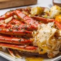 More Crabs And Shrimp (5-8 Oz) · 3 Snow Crabs, 15 Shrimp, 1 Corn, Egg, Sausage and Potatoes. Large Portions! Plated for You t...