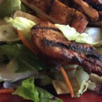 Casa Vieja Salad · Choice of grilled chicken breast or steak, mixed greens, black beans, avocado, roasted corn,...