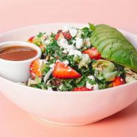 Best Coast Salad · alfalfa mix [butter lettuce, chopped romaine, shredded kale], avocado, organic coachella med...