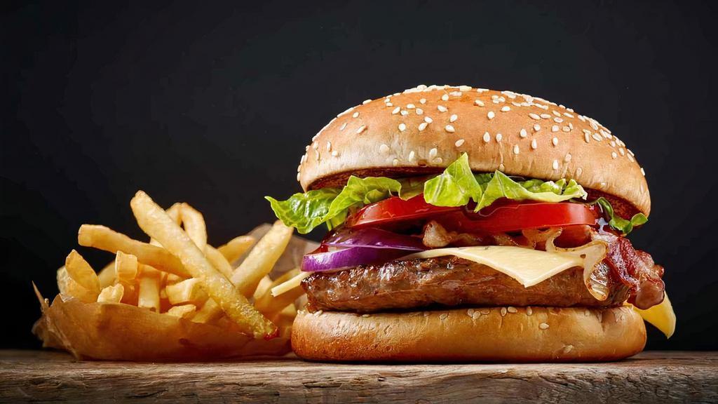 Hamburger Combo · French Fries and soda.