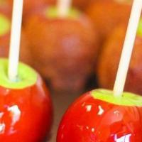 Cinnamon Red Candy Apple · A Granny Smith Apple Covered In Fresh Cherry Flavored Candy.