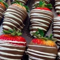 1 Dozen Milk Chocolate Strawberries · Try our amazing signature hand dipped milk chocolate strawberries.