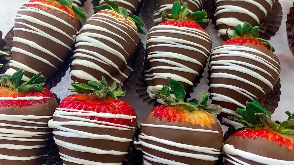 Milk Chocolate Strawberry Half A Dozen · We have the best gourmet chocolate strawberries. We use the best chocolate around and hand dipped each strawberry for perfection.