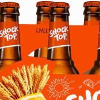 Shock Top Wheat Beer · 6 pack 12 oz bottle.