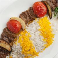 Filet Mignon Shish Kebob · The finest cut of filet mignon marinated and charbroiled over an open flame with bell pepper...