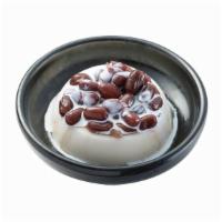 Almond Pudding With Red Beans Bites · 