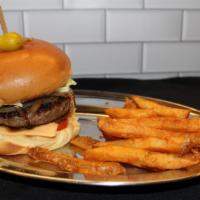 Wagyu Cheese Burger · Grassfed Wagyu Cheese Burger with Fries