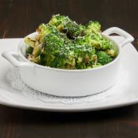 Sautéed Broccoli With Garlic & Parmesan · *Gluten-Free, Vegetarian