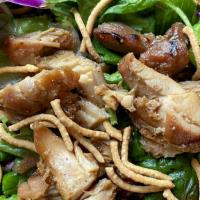 Grilled Chicken Salad · Tossed green salad with our special sweet Asian sesame vinaigrette topped with grilled teriy...