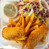 Fish & Chips · Fish and chips is a hot dish consisting of fried fish in batter, served with chips (french f...