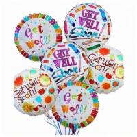 Get Well Soon Mylar Balloon Bouquet · Send your thoughts with a unique get well balloon bouquet to a home or hospital. Make them s...