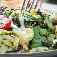 Mixed Greens · butter lettuce, cherry tomato, shallots,
mustard vinaigrette