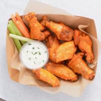 6 Classic Bone-In Wings Combo · 6 Classic bone-in chicken wings tossed with wing sauce and served with fresh carrot & celery...