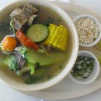 Sopa De Res (Meat Soup With Vegetables) · 