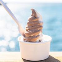 The Classic Soft Serve Ice Cream · soft serve ice cream available in chocolate, vanilla, or twist
