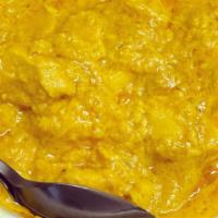 Chicken Korma · Chicken cooked with ginger, garlic in a mild creamy sauce, you can add spicy