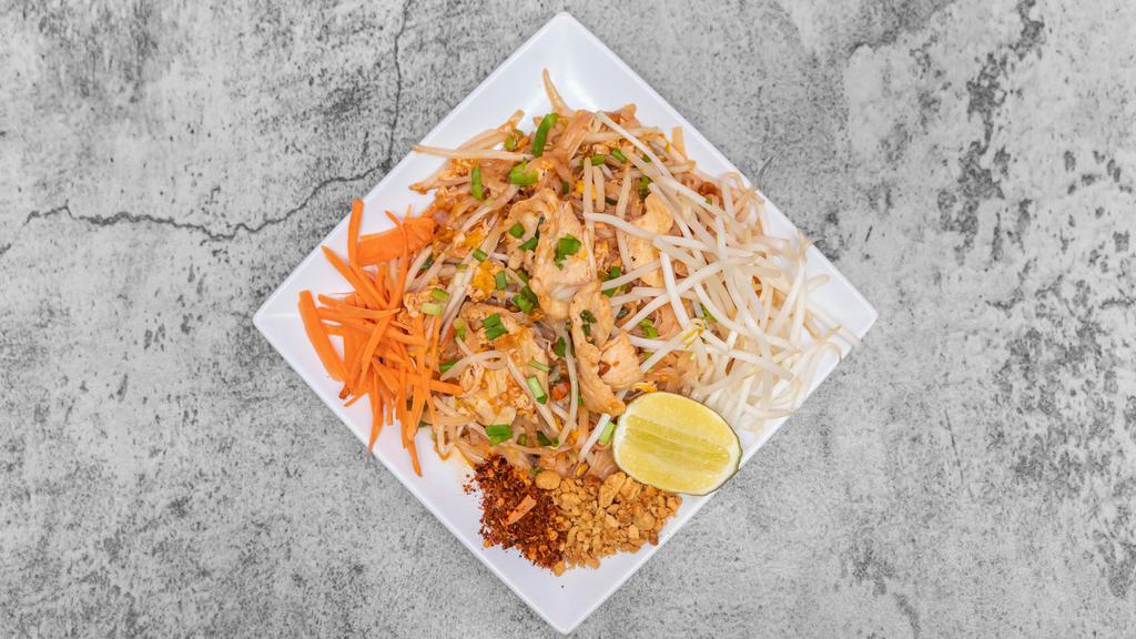 Pad Thai · Traditional pad thai with your choice of vegetarian or meat.