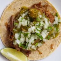 Tacos · 3 Tacos with your choice of Chicken, Steak or Veggie garnished with onions, cilantro topped ...