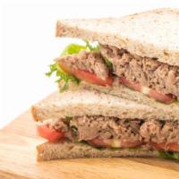 Tuna Salad Sandwich · Tuna salad with lettuce, tomato, and mayo on your choice of bread.