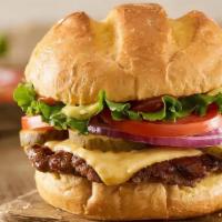 American Dream Burger  · Certified Angus beef, American cheese, let's, tomato,  red onions, pickles, Pangea`s secret ...