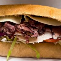 Roast Beef And Cheese · Oven roasted lean roast beef topped off with cheese.