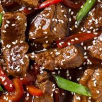 Sesame Beef · Stir-fried with sesame and house special sauce