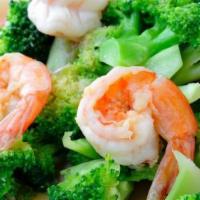Shrimp With Broccoli · Stir fried shrimp with broccoli and carrots in a house special sauce