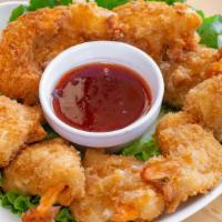 Fried Shrimp · Deep-fried shrimp with a spicy-sweet sauce.