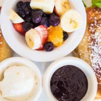 Cheese Blintzes · Best blintzes in LA. Made in our own kitchen and served with a side of blueberry sauce and s...