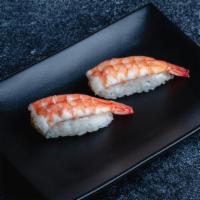 Shrimp Sushi · Each order comes in 2 pieces. Serves with Wasabi and Ginger.
