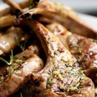 4 Piece Lamb Chop Appetizer · 4 Pieces of marinated and grilled lamb chops.