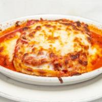 Lasagna · Noodles layered with ricotta cheese, sliced meatballs, meat sauce and mozzarella cheese.