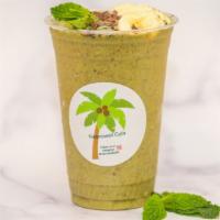 The 317 (Mint Chocolate Chip) · Fresh mint, banana, granola, vanilla plant protein, cacao nibs, chlorophyll, raw almond butt...