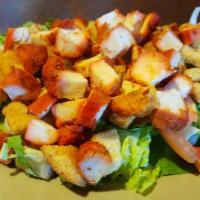 Chicken Salad · Juicy, flame broiled chicken breast skewers, served on a bed of fresh lettuce, tomatoes, oni...