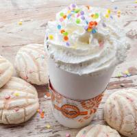 Birthday Cake Latte - Hot Drink  · Its our birthday!  Confetti Birthday Cake Theme Latte !