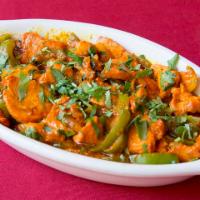 Chicken Jalfrezi · (Spicy) Marinated Chicken with green chili, onions, bell peppers in ginger sauce