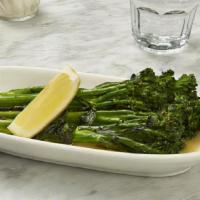 Grilled Broccolini · Limoncello dressing, chili, and garlic