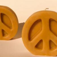 Peace Sign Beeswax Candle · Spread peace. 100% pure beeswax candle handmade with 100% cotton braid wick and no chemicals...