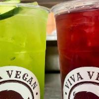 Aguas Frescas · Made with natural sugar and fresh fruits.