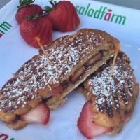 Croissant With Nutella · Your choice of strawberries, bananas or both.